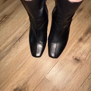 French Connection Black Ankle Booties